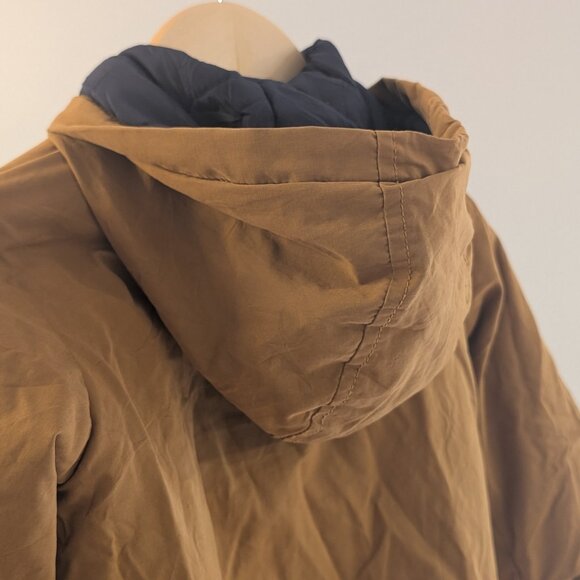 2/$40 🧡 Zara Baby Girl Padded Jacket | Tan Bow Sleeve Coat | 18–24M - Picture 2 of 8